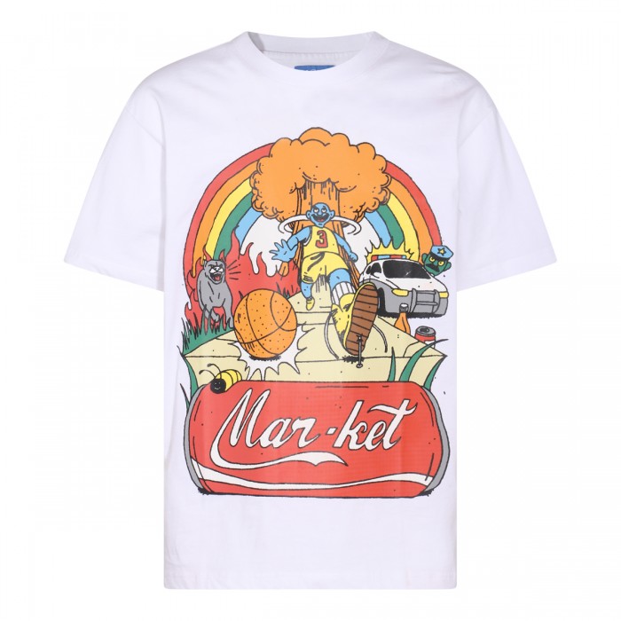 WHITE COTTON T-SHIRT