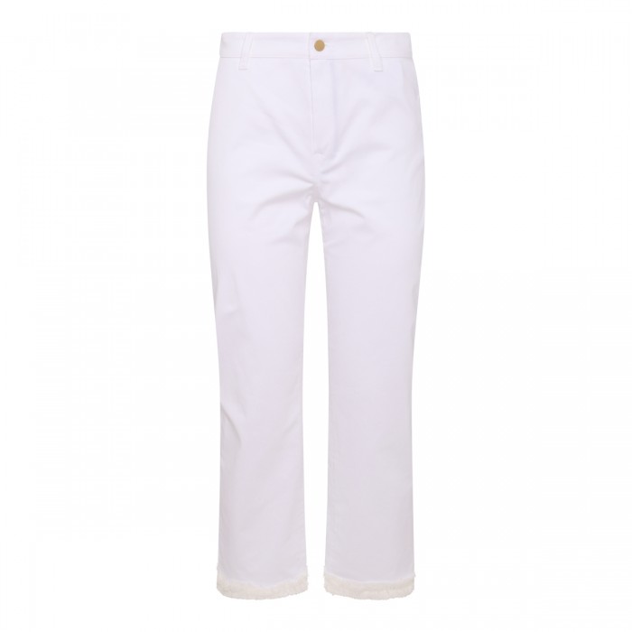 WHITE COTTON PANTS