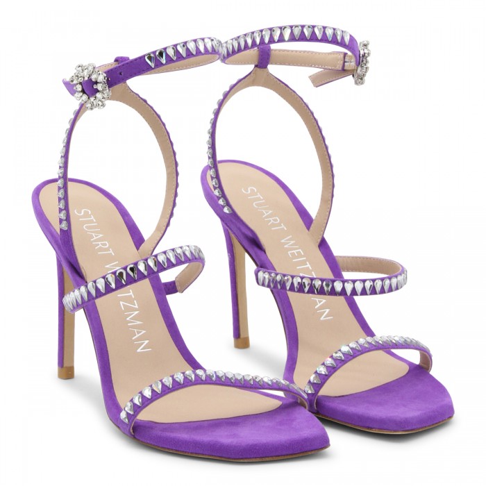 VIOLET SUEDE SANDALS 2