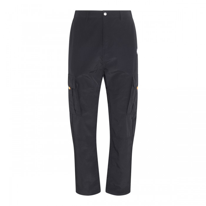 BLACK CARGO TROUSERS