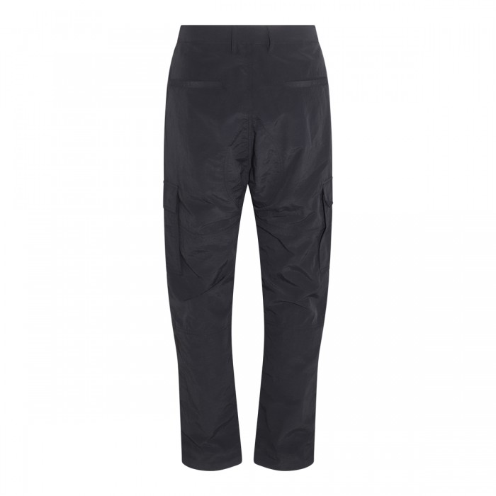 BLACK CARGO TROUSERS 2