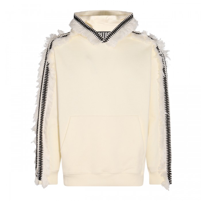 CREAM COTTON SWEATSHIRT 