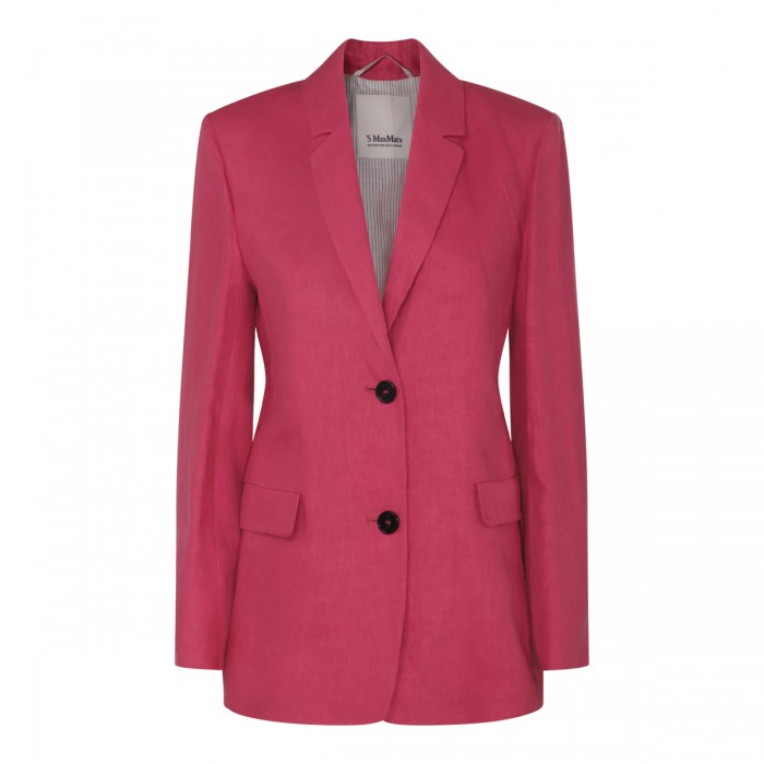 FUCHSIA LINEN BLAZER