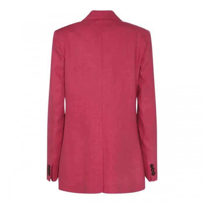 FUCHSIA LINEN BLAZER 2