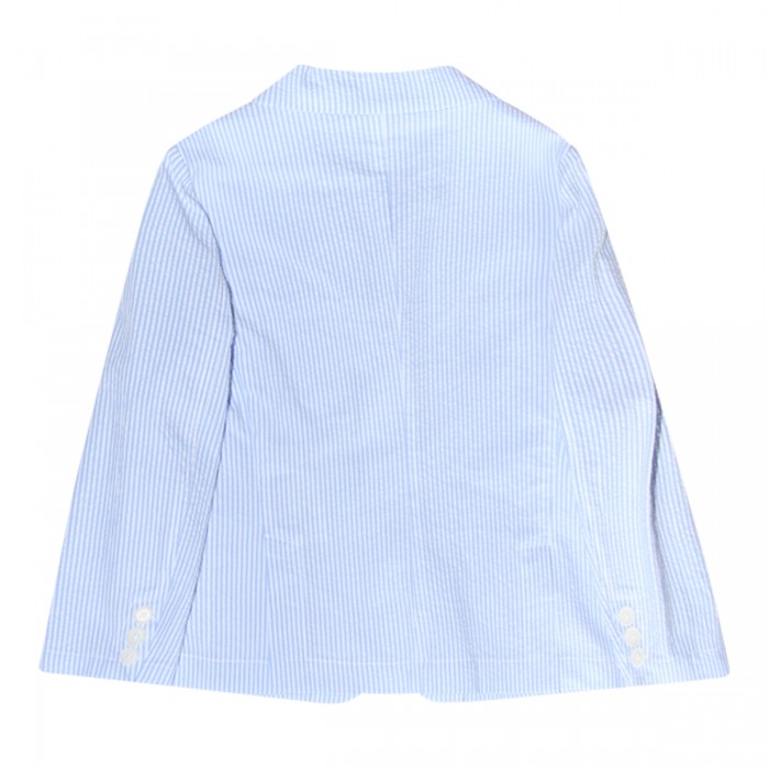 LIGHT BLUE COTTON BLAZER 2