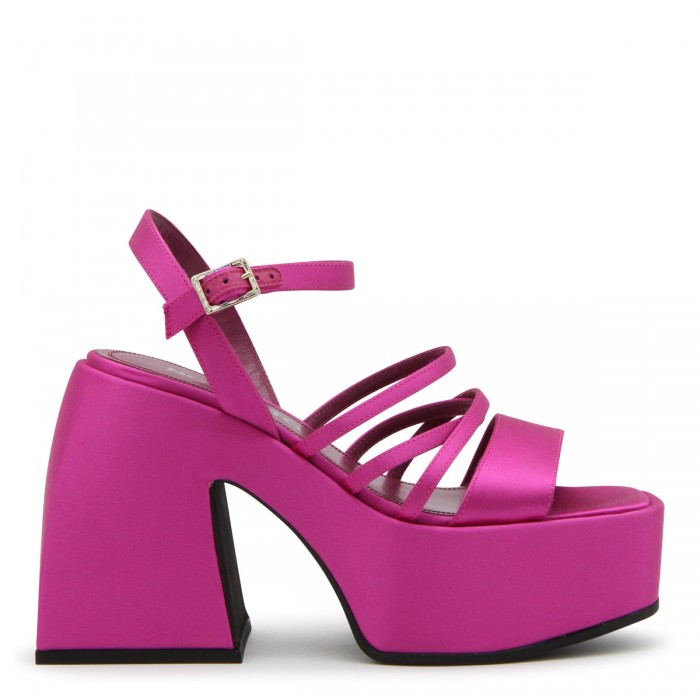PINK SATIN BULLA CHIBI SANDALS
