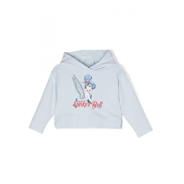 LIGHT BLUE COTTON SWEATSHIRT
