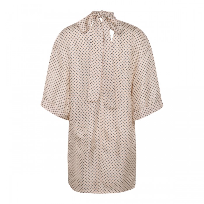 BEIGE SILK DRESS 2