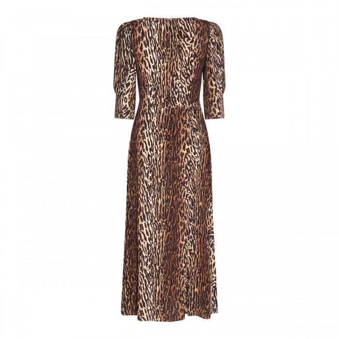 DARK BROWN VISCOSE DRESS 2