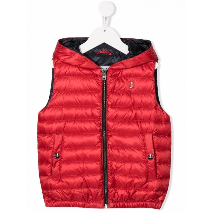RED PADDED GILET