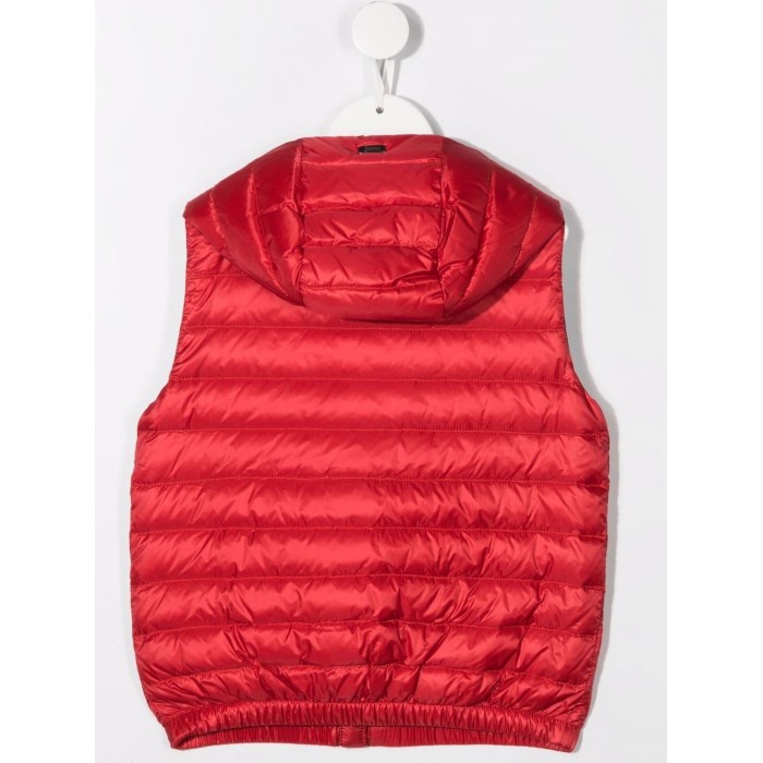 RED PADDED GILET 2