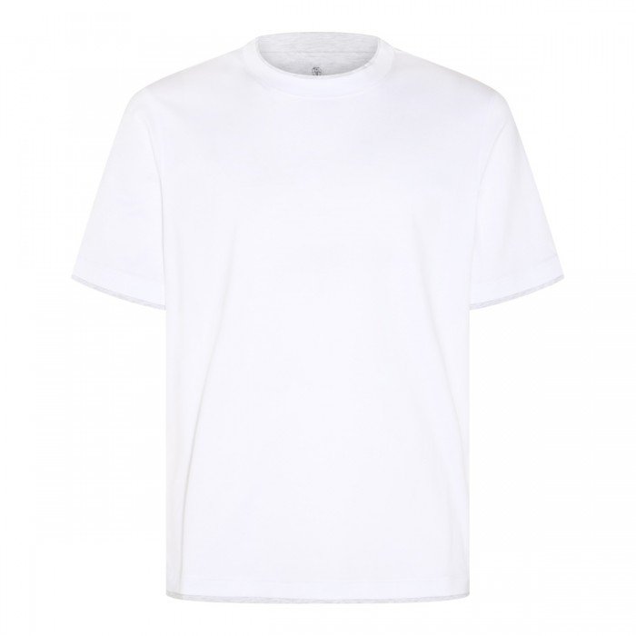 WHITE COTTON T-SHIRT