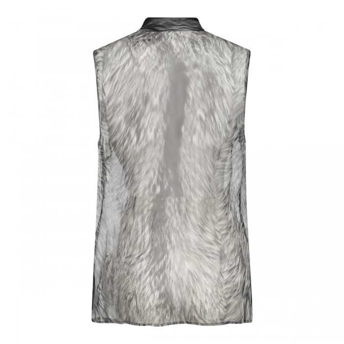 BLACK AND WHITE SILK TOP 2
