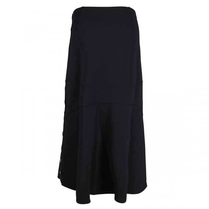 BLACK VISCOSE SKIRT 2