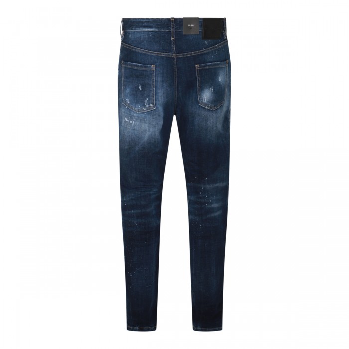 BLUE COTTON DENIM JEANS 2