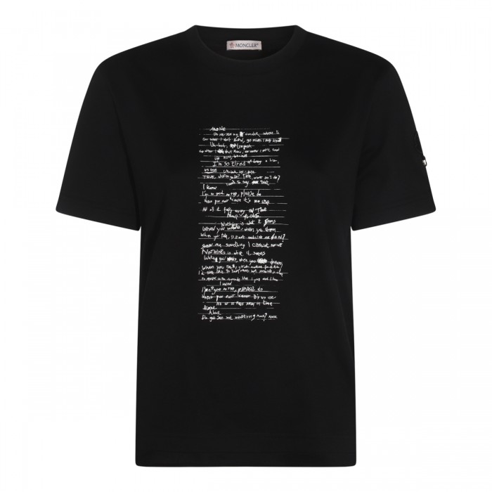 BLACK COTTON T-SHIRT