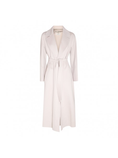 WHITE ELISA WOOL COAT