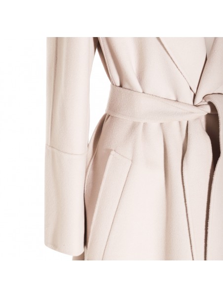 WHITE ELISA WOOL COAT