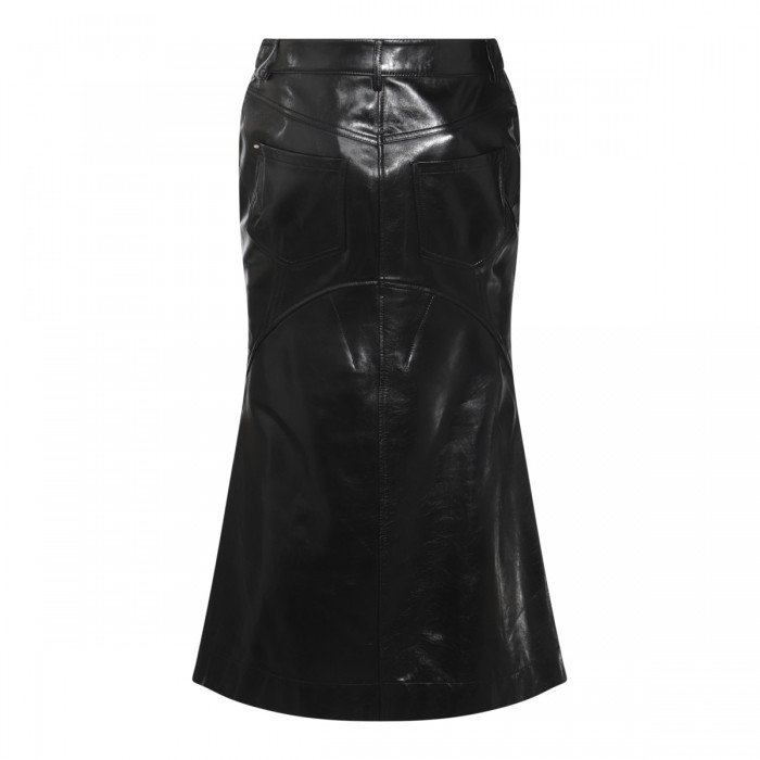 BLACK LEATHER SKIRT 2