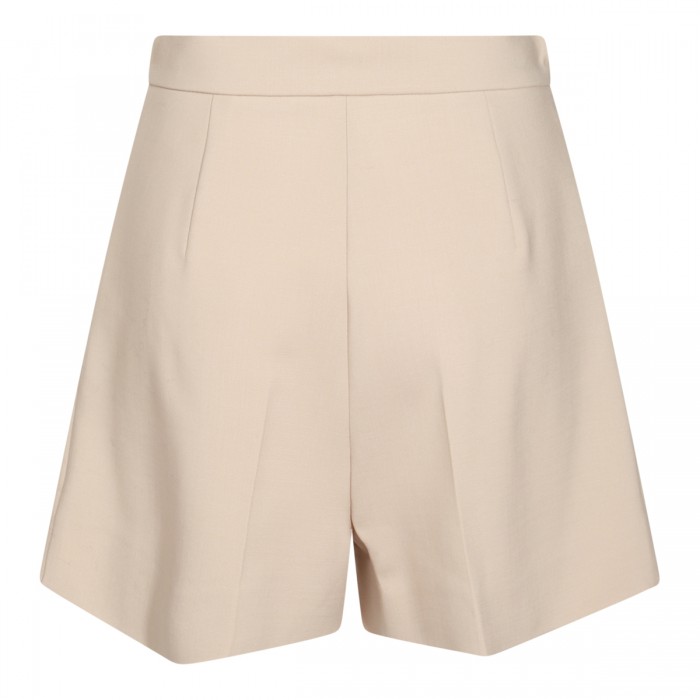 BEIGE WOOL SHORTS 2