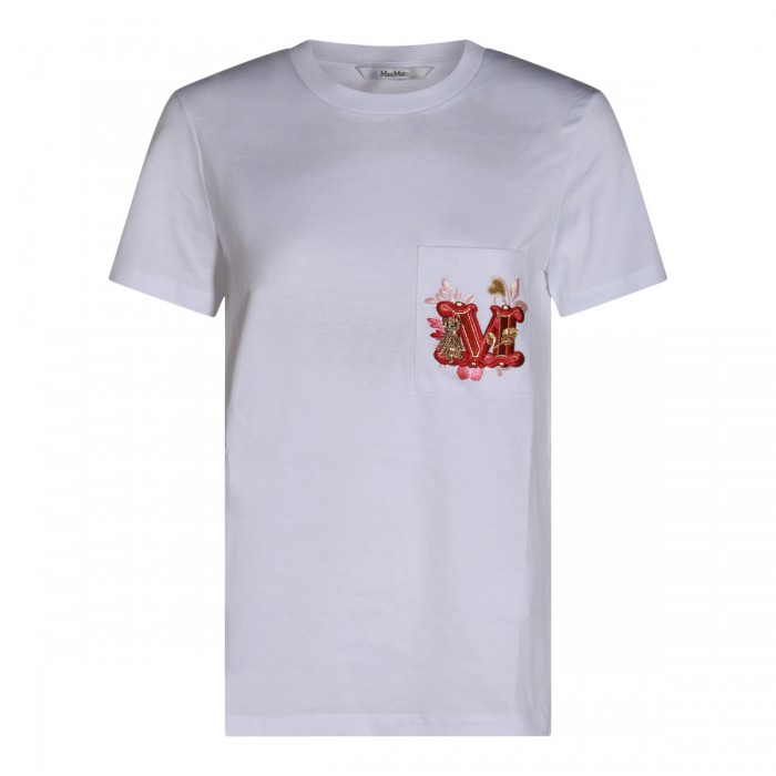 WHITE COTTON T-SHIRT