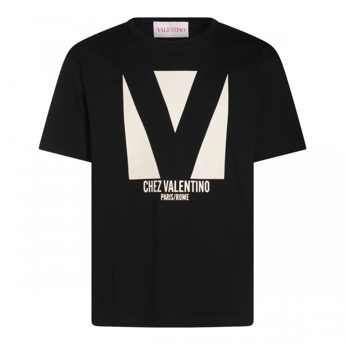BLACK COTTON T-SHIRT