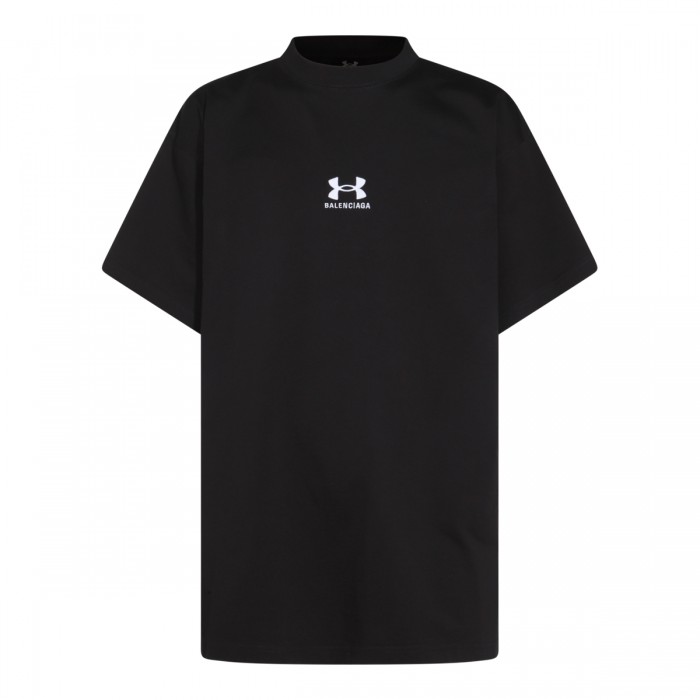 BLACK COTTON T-SHIRT