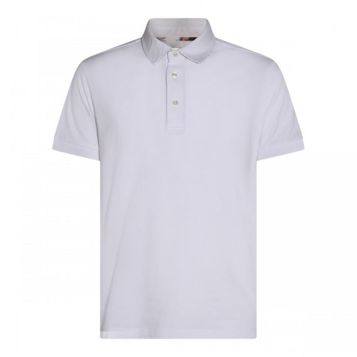 WHITE COTTON POLO SHIRT