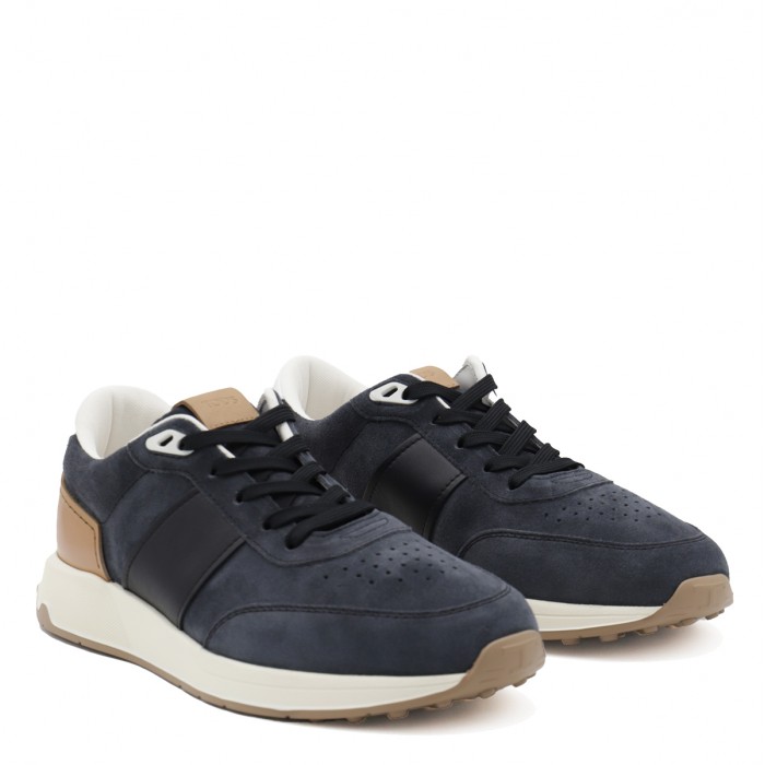 NAVY BLUE SUEDE AND BEIGE... 2