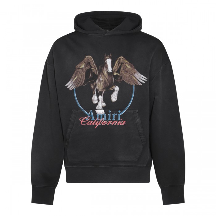 BLACK COTTON SWEATSHIRT