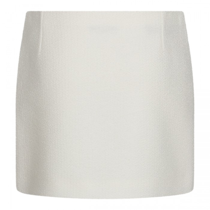 WHITE WOOL SKIRT 2