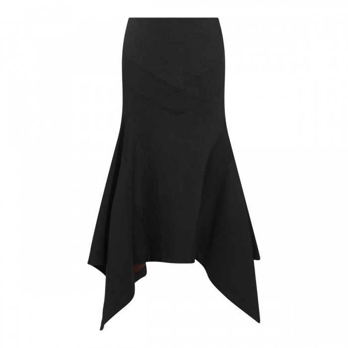 BLACK COTTON SKIRT