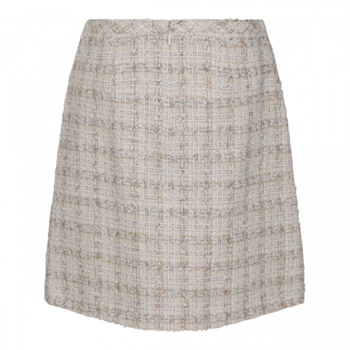 WHITE COTTON MINI SKIRT 2