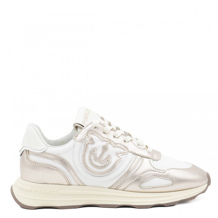 PLATINUM AND WHITE SNEAKERS
