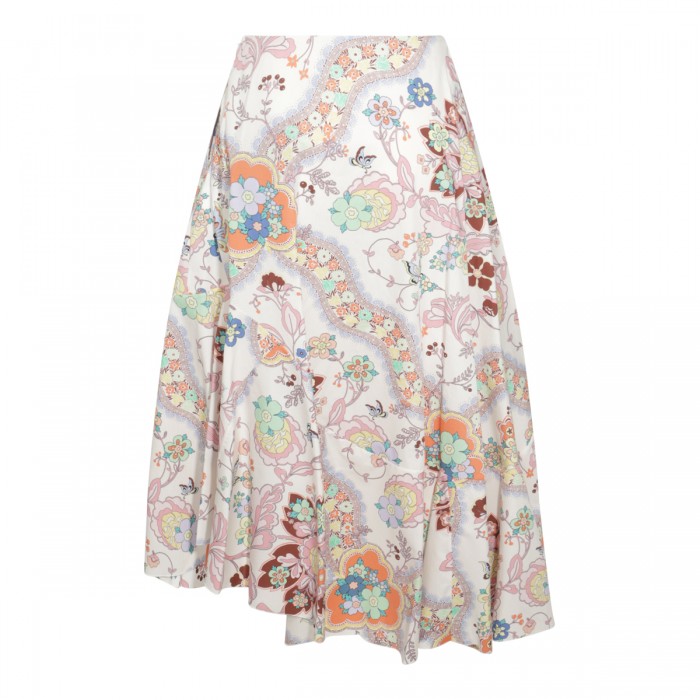 MULTICOLOR COTTON MIDI SKIRT 2