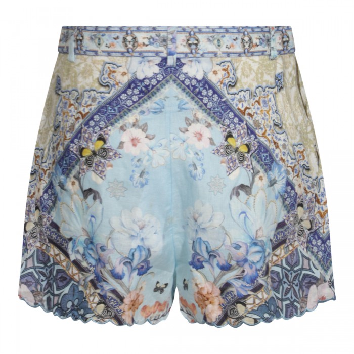 BLUE SILK SHORTS 2