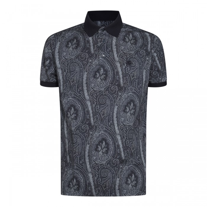 BLUE COTTON POLO SHIRT