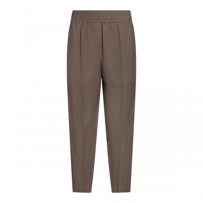 BROWN COTTON PANTS
