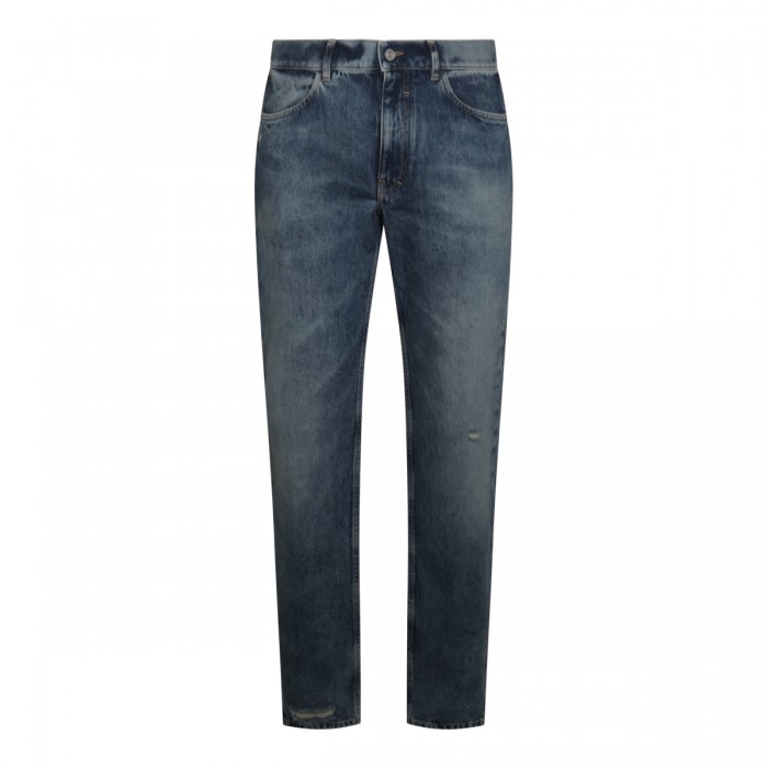 BLUE COTTON DENIM JEANS