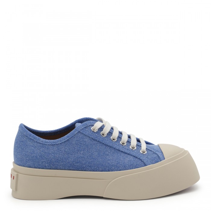 BLUE LEATHER SNEAKERS
