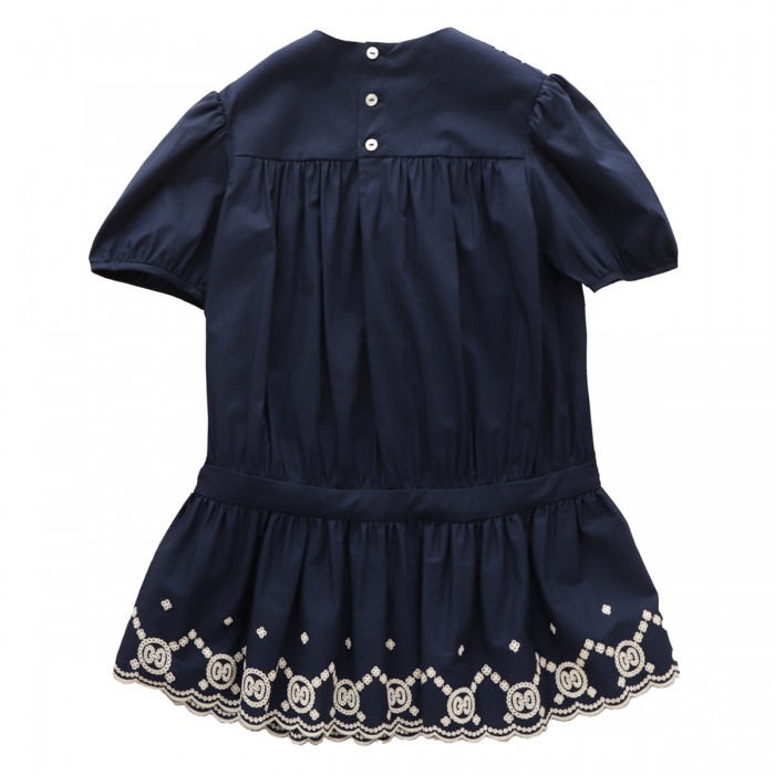 BLUE COTTON MINI DRESS 2