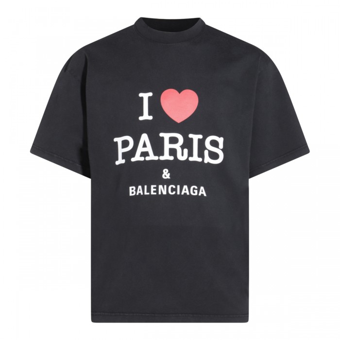 BLACK COTTON T-SHIRT