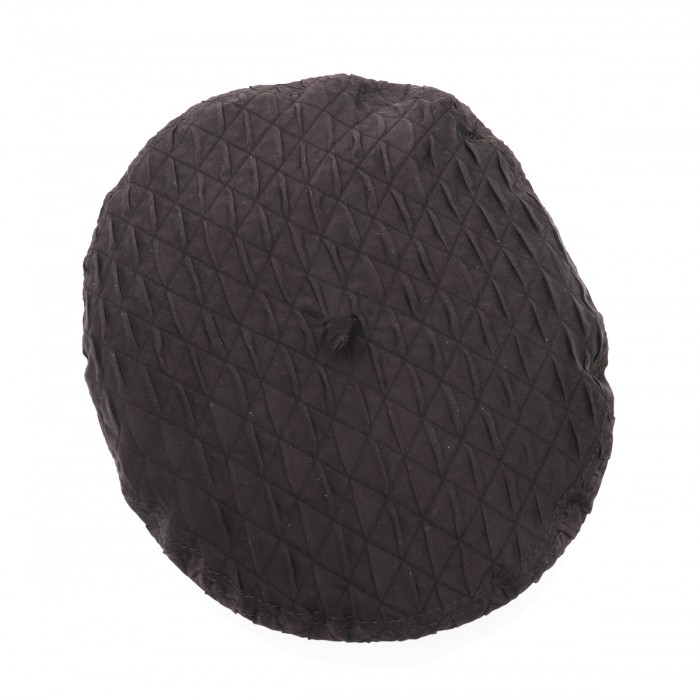 DARK BROWN SILK HAT BERET 2