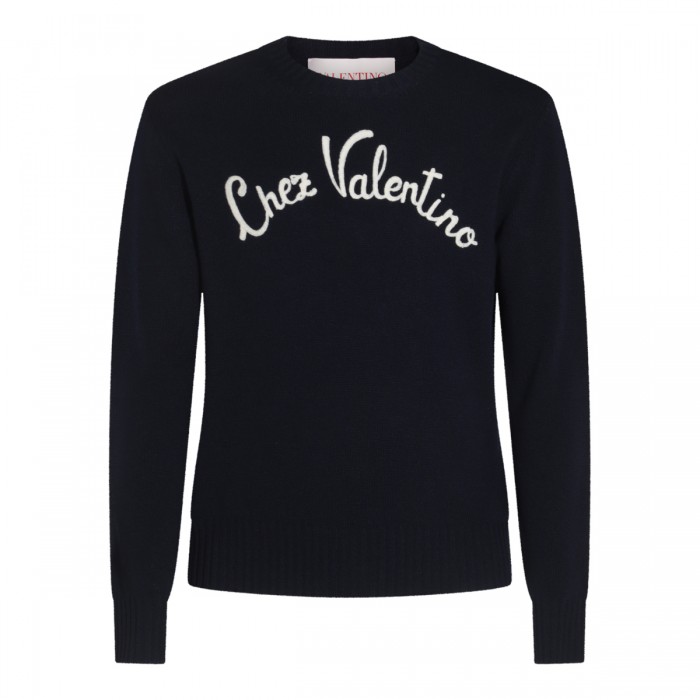 BLACK WOOL KNITWEAR