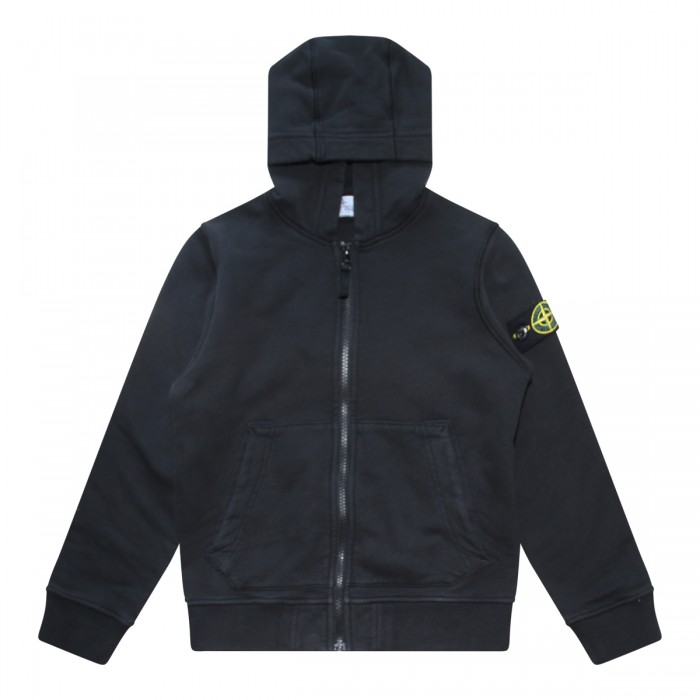 BLACK COTTON SWEATSHIRT