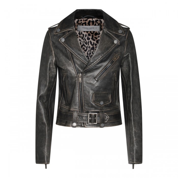 BLACK LEATHER JACKET