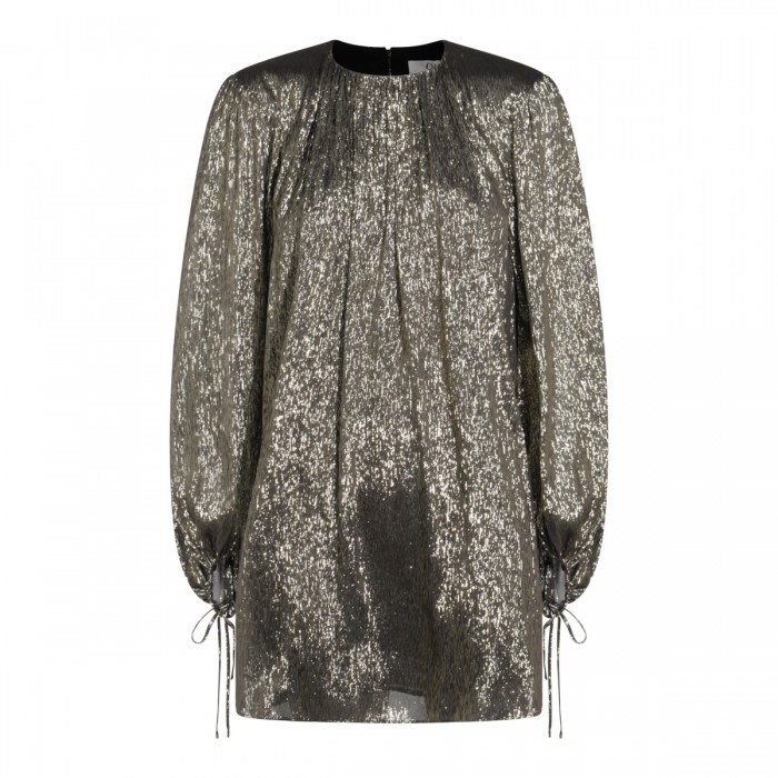 BLACK GOLD MINI DRESS