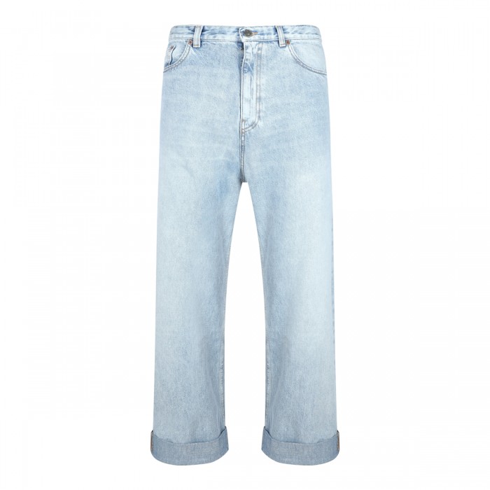 LIGHT BLUE COTTON JEANS