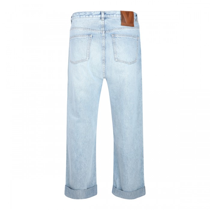 LIGHT BLUE COTTON JEANS 2