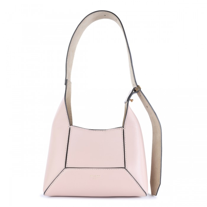 PINK CALF LEATHER SHOULDER BAG